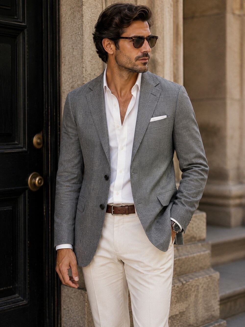 Suitsupply Slim Pure Wool Lazio Single-Breasted Blazer Suit Jacket Size 40